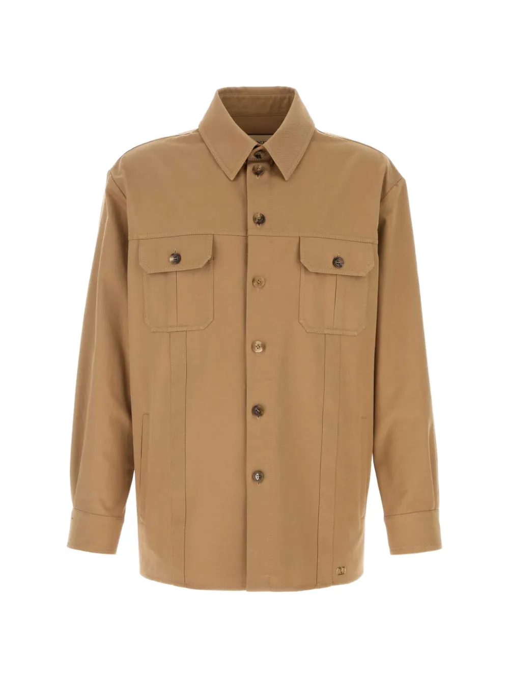 Valentino Garavani twill shirt jacket - Marrone