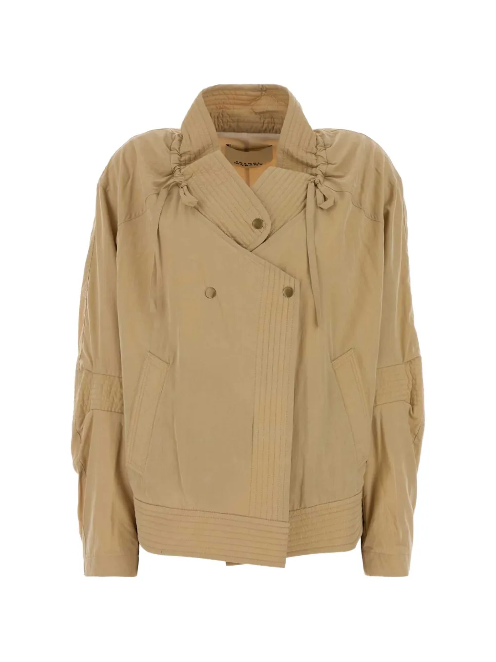 ISABEL MARANT Theresa quilted-trim jacket - Toni neutri