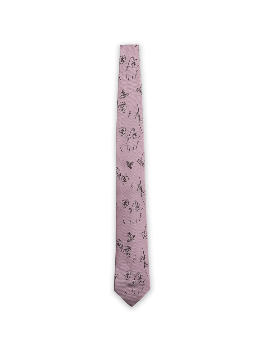 Vivienne Westwood floral-print tie - Rosa