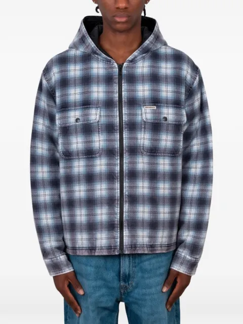 Stüssy checkered zip-up jacket