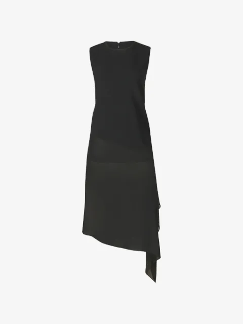 Michael Kors Collection asymmetric veiled midi dress