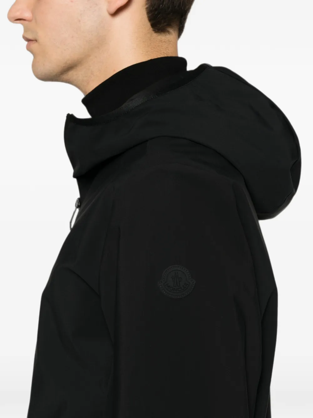 Moncler Ciampolin donsjack met capuchon Zwart