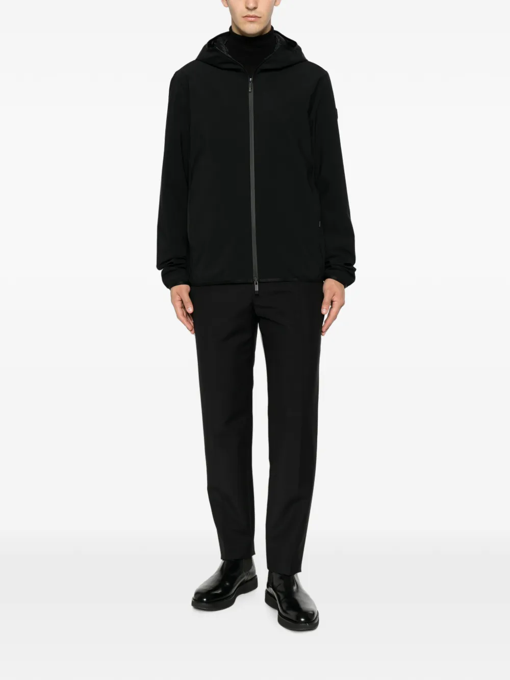 Moncler Ciampolin donsjack met capuchon Zwart