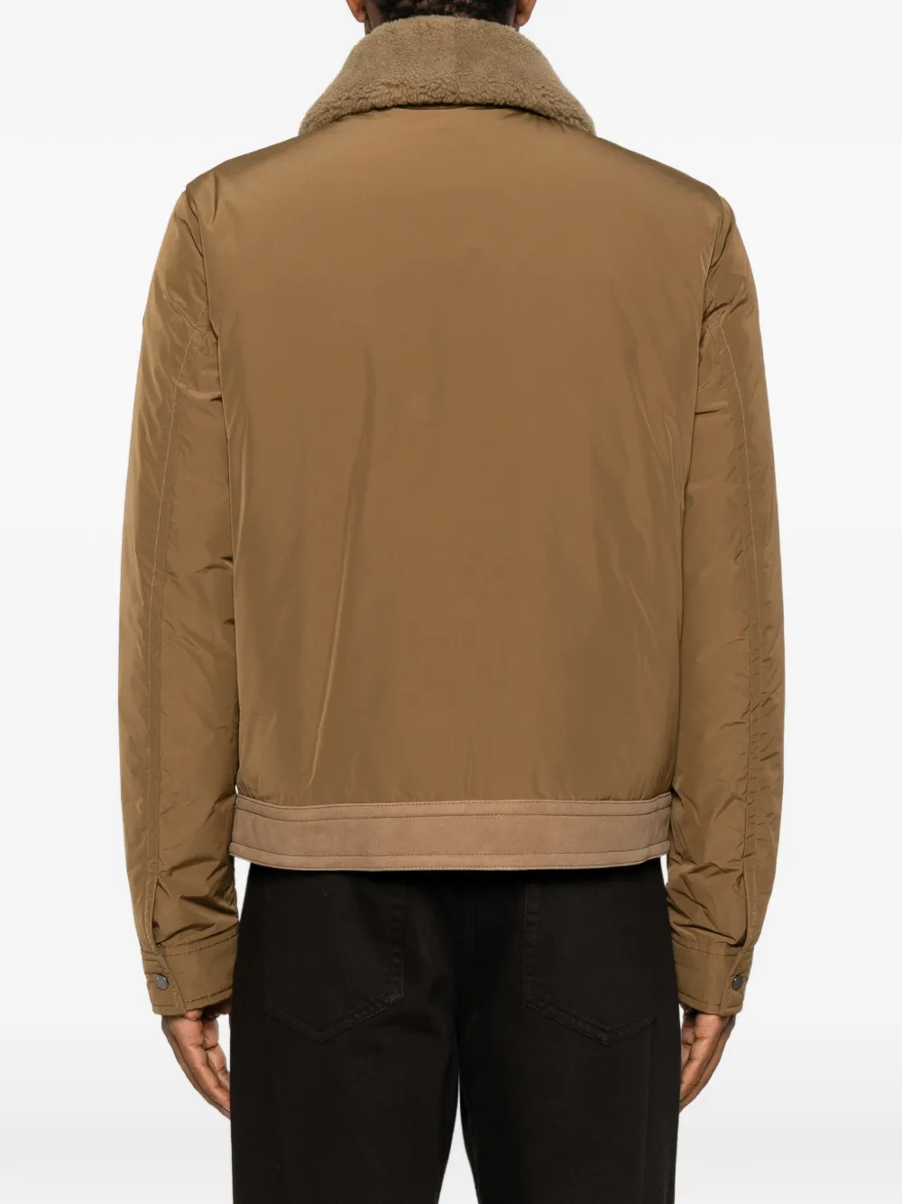 Moncler Zerique jack met lammy kraag Beige