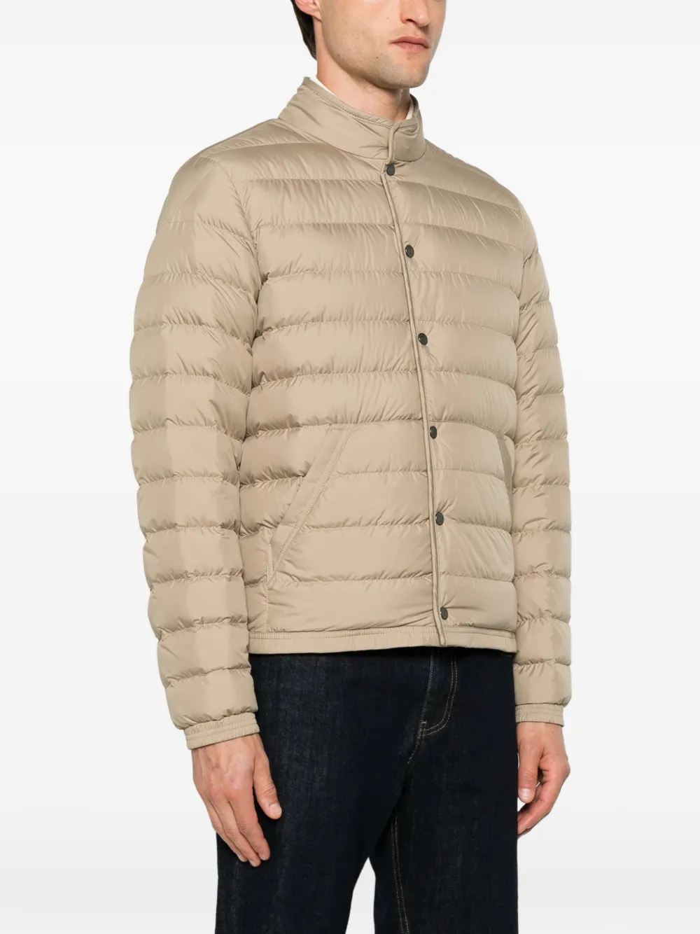 Moncler Kort donsjack Beige