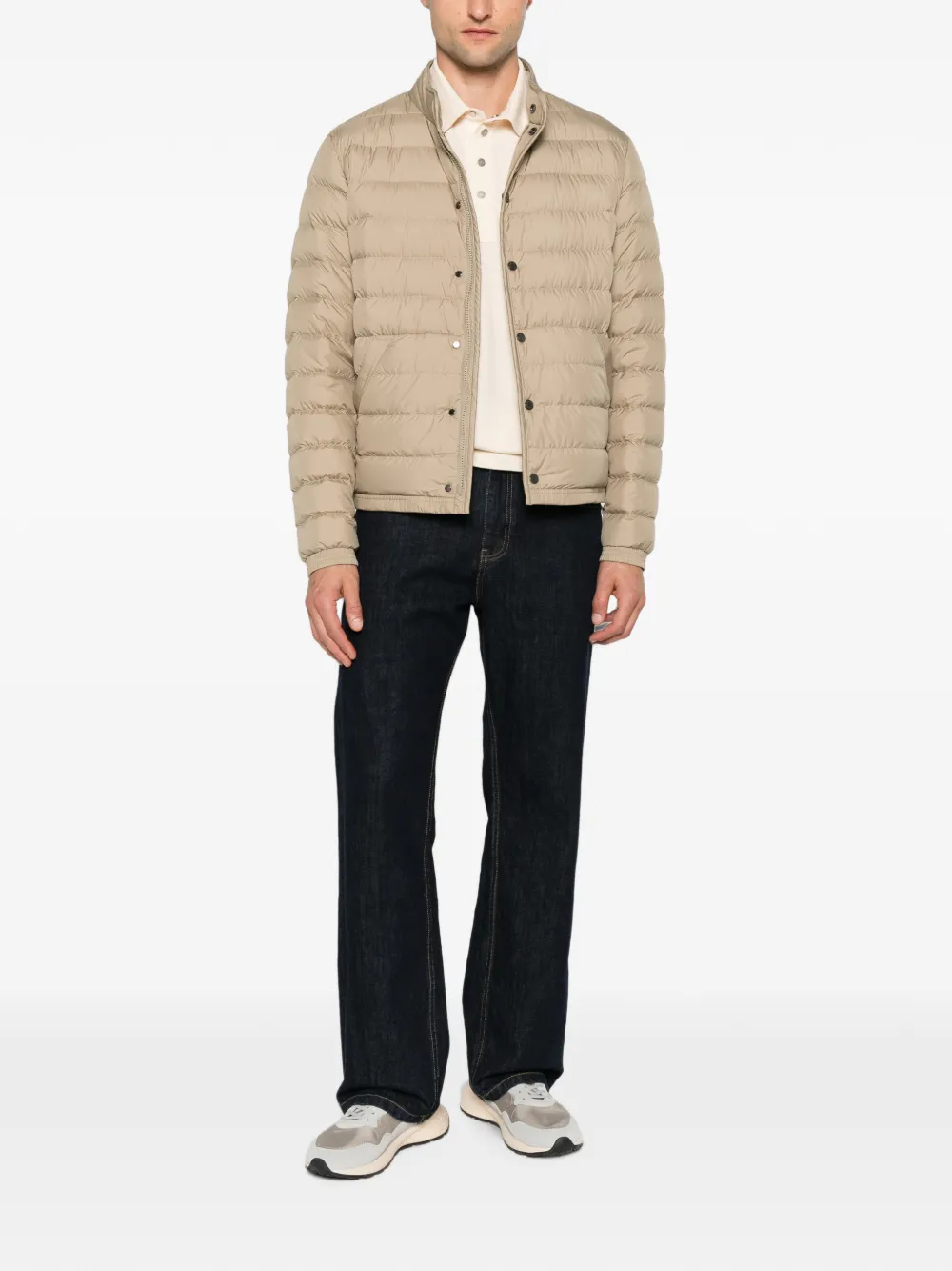 Moncler Kort donsjack Beige