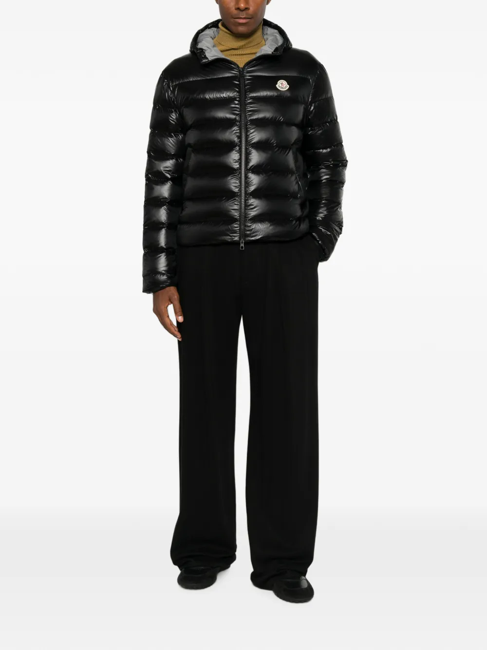 Moncler Forzo jack met capuchon Zwart