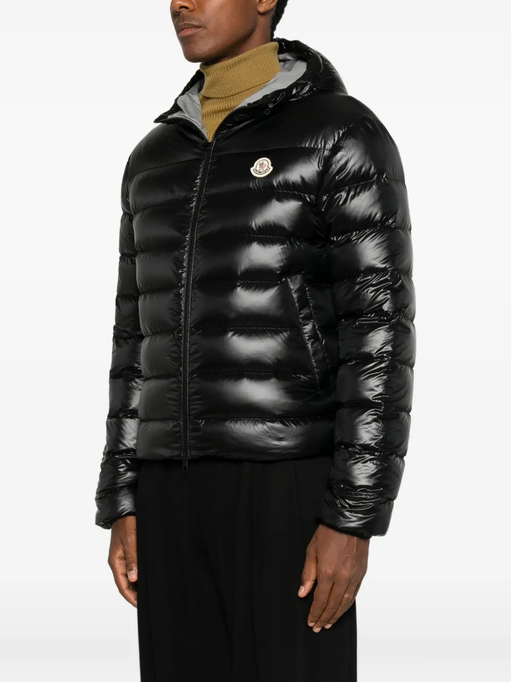 Moncler Forzo jack met capuchon Zwart