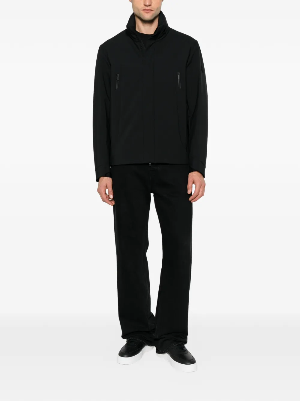 Moncler Gewatteerd jack met logopatch Zwart