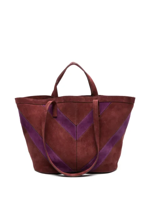 Missoni medium Trapezoid suede calfskin tote bag