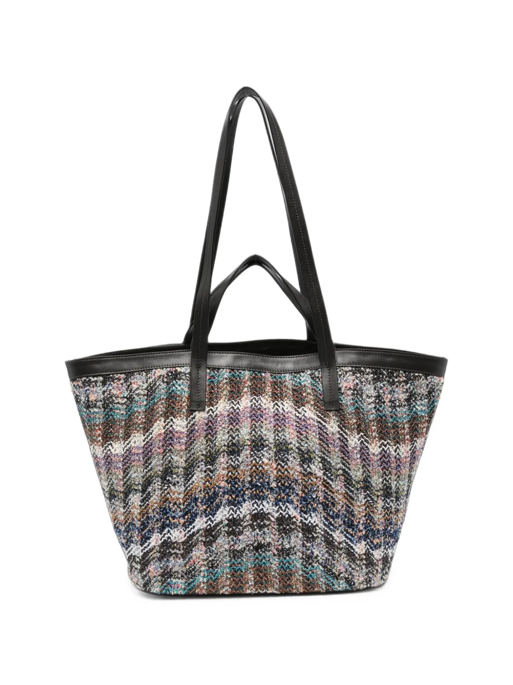 Missoni medium Caperdoni Wave trapezoid tote bag - Toni neutri