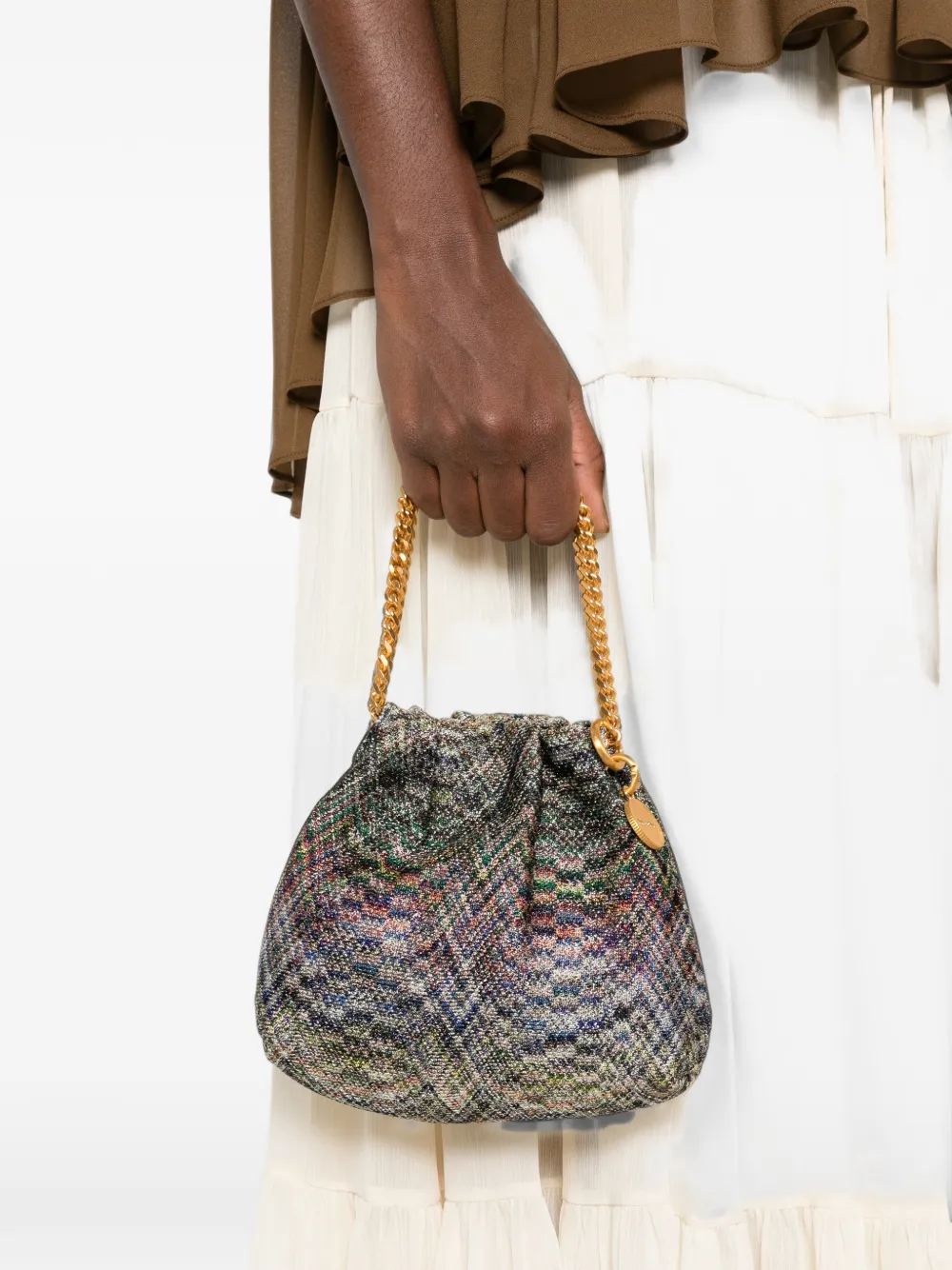 Missoni Stereo Flame mini-shopper met trekkoord Grijs