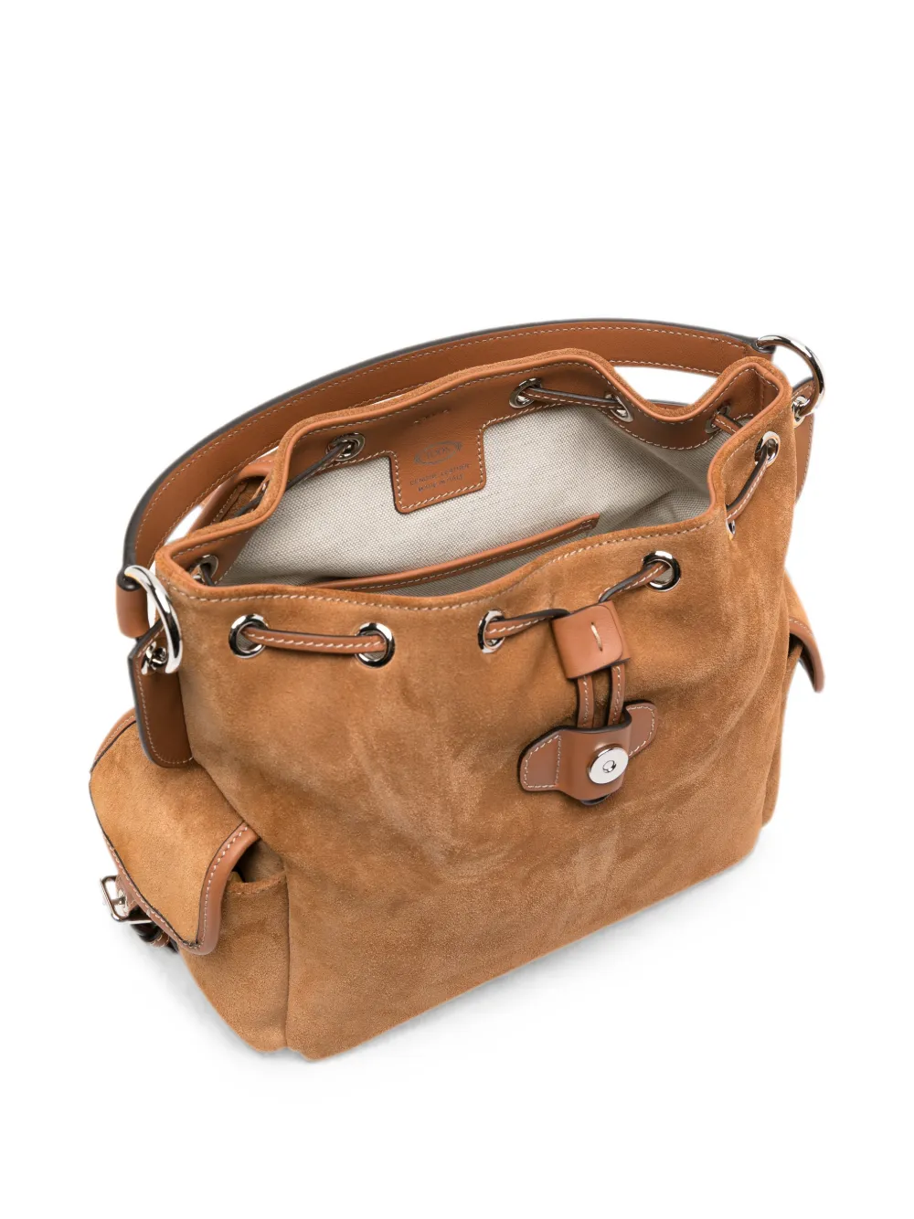 Tod's Suède mini-rugzak Bruin