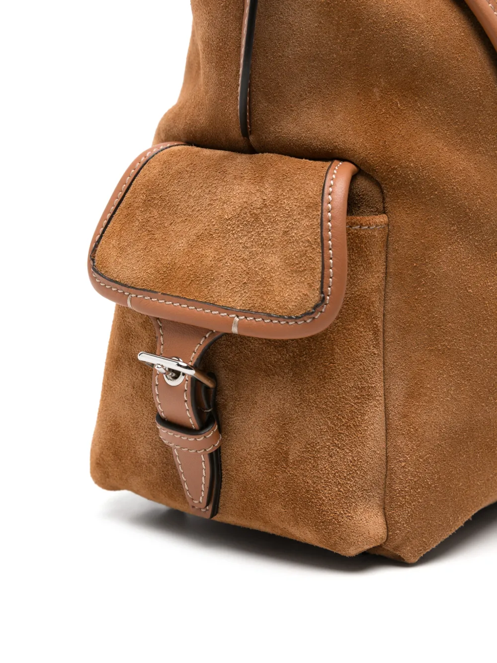 Tod's Suède mini-rugzak Bruin