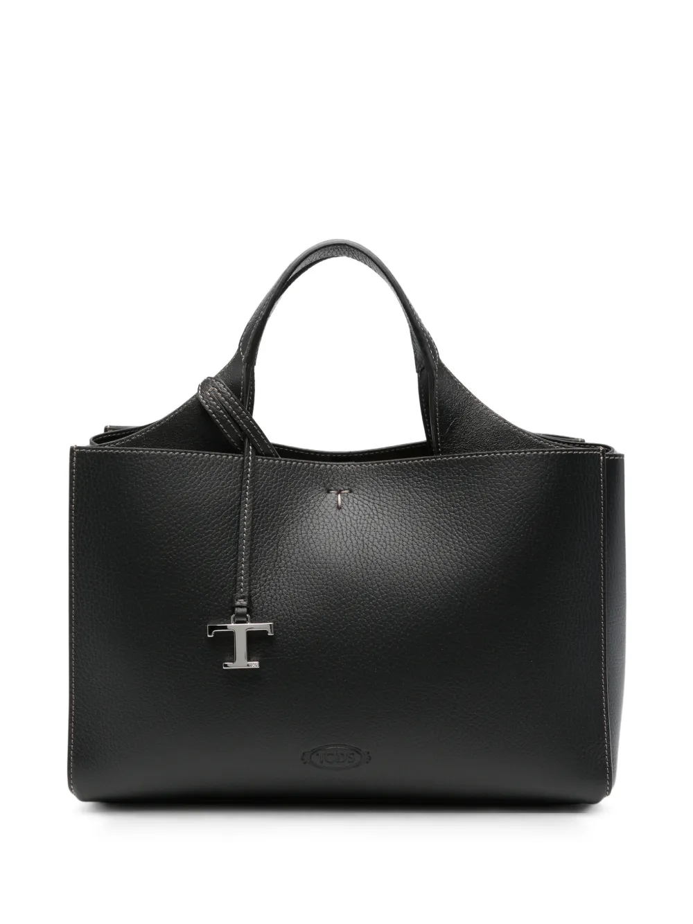 Tod's Hanging T leather tote bag - Nero
