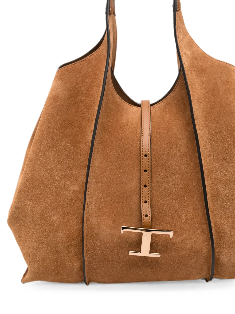 Tod's Medium T Timeless suède shopper Bruin