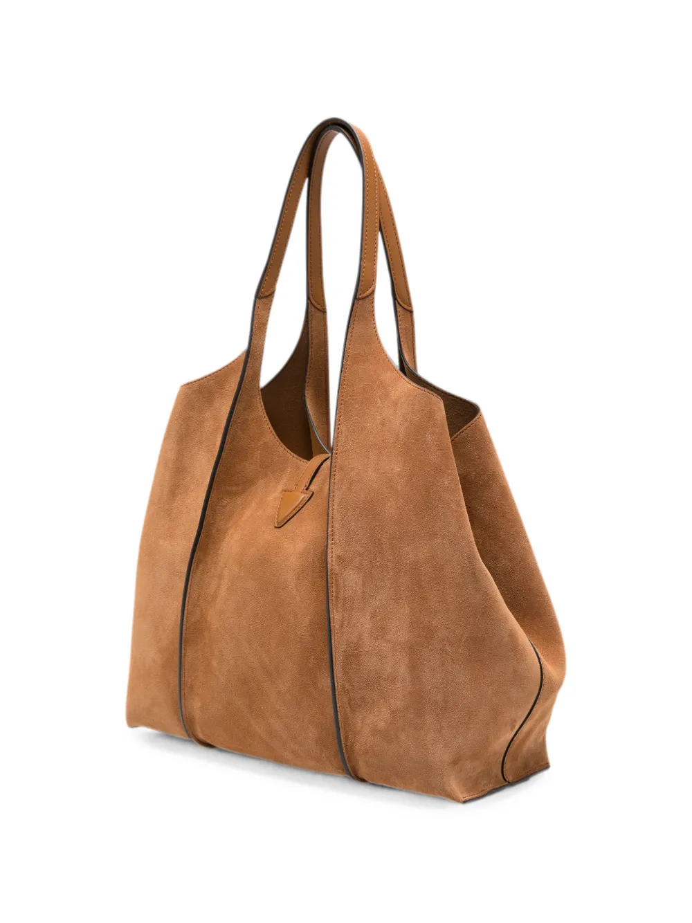 Tod's Medium T Timeless suède shopper Bruin