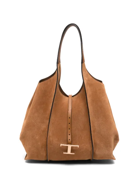 Tod's T Timeless shopping bag in suede medium