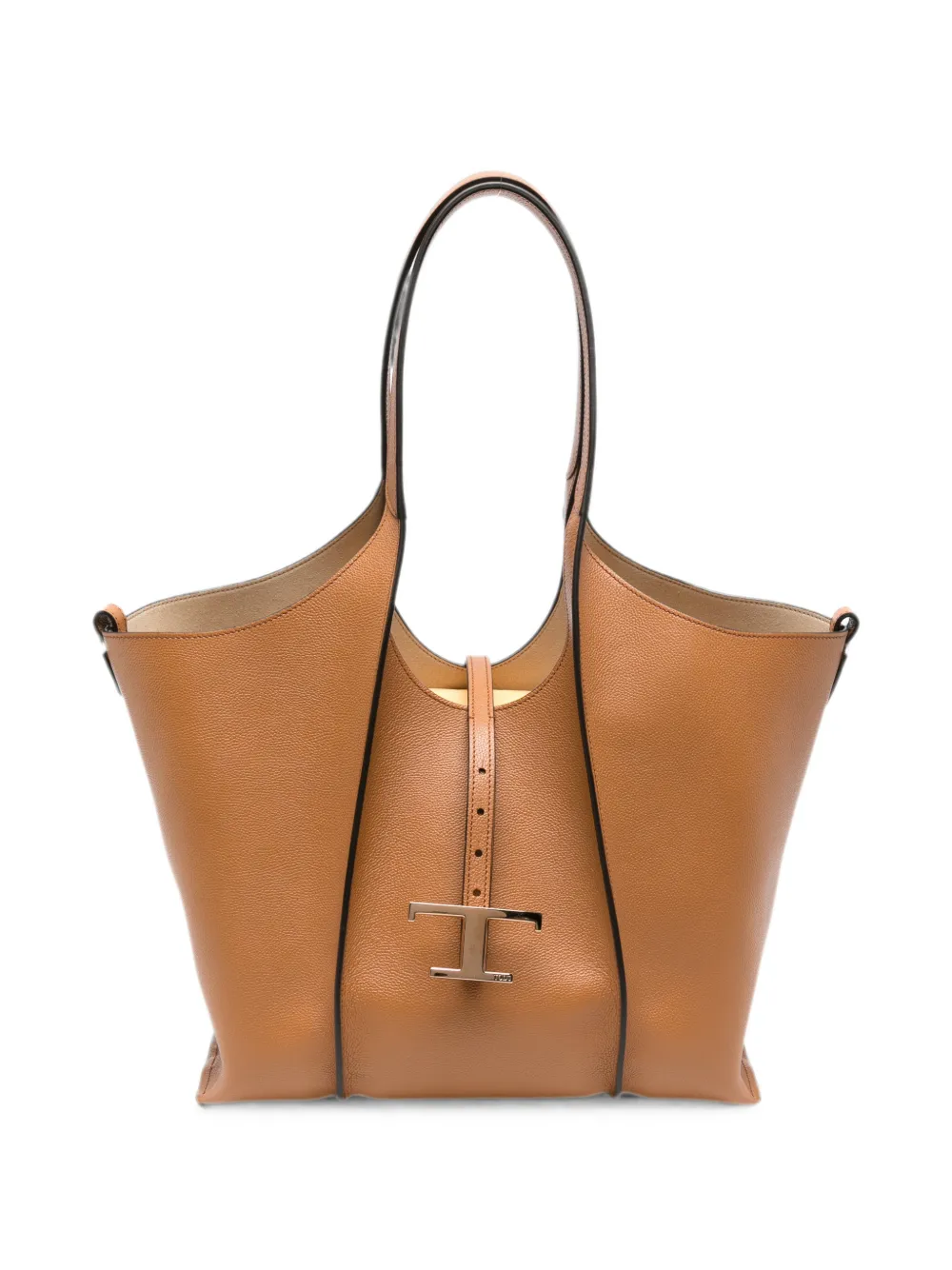 Tod's T Timeless leather tote bag - Braun