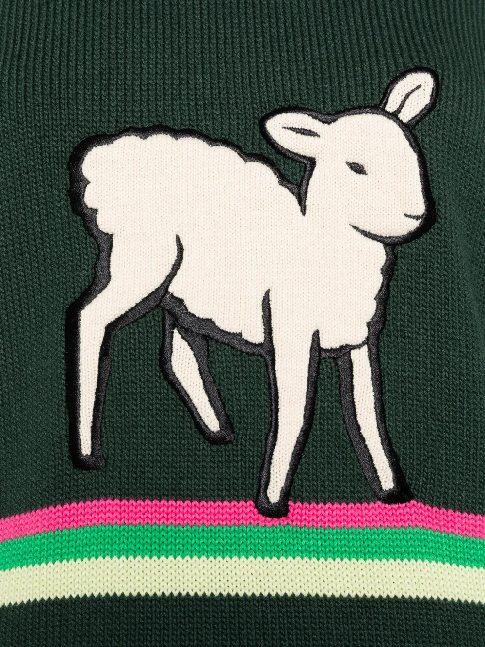 JW Anderson Trui met schaap-print Groen