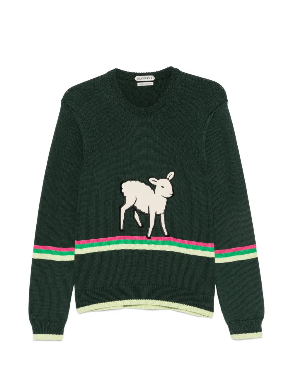 JW Anderson sheep-patch sweater - Verde
