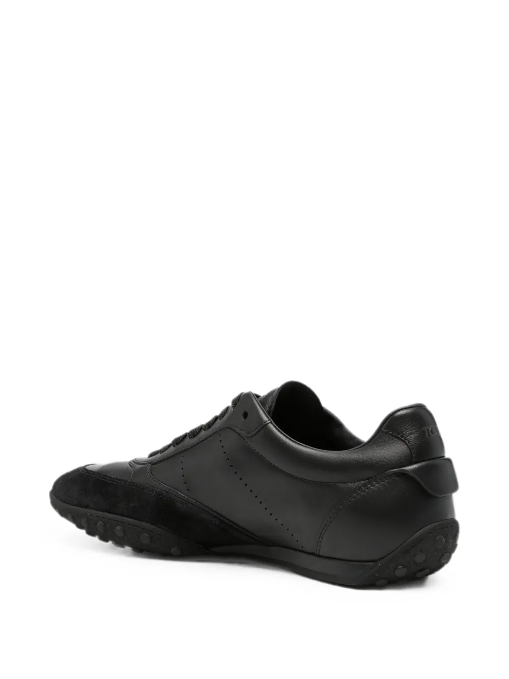 Tod's logo-debossed panelled sneakers Zwart