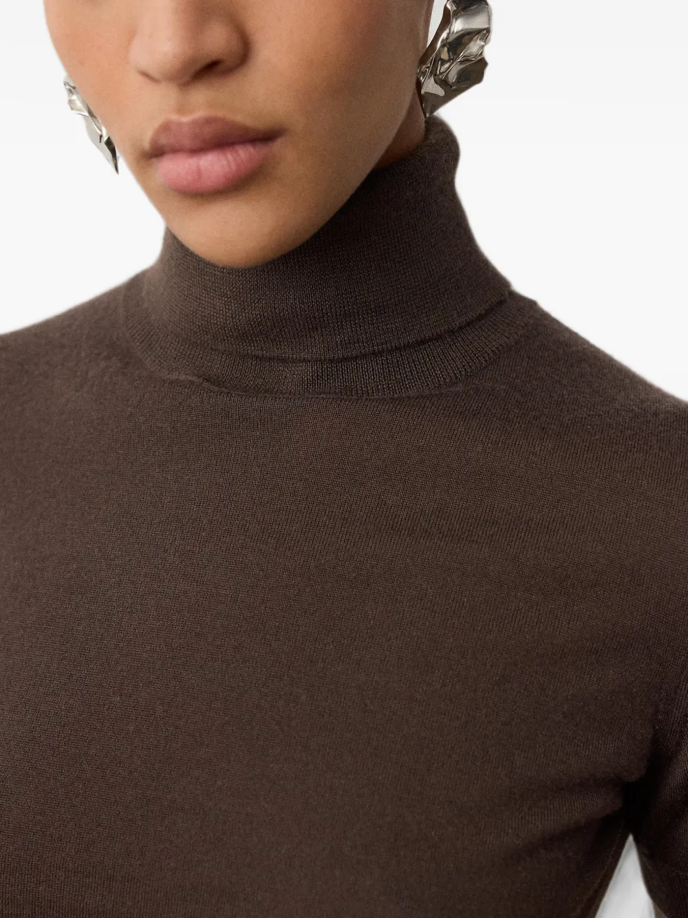Ralph Lauren Collection Kasjmier trui met korte mouwen Bruin