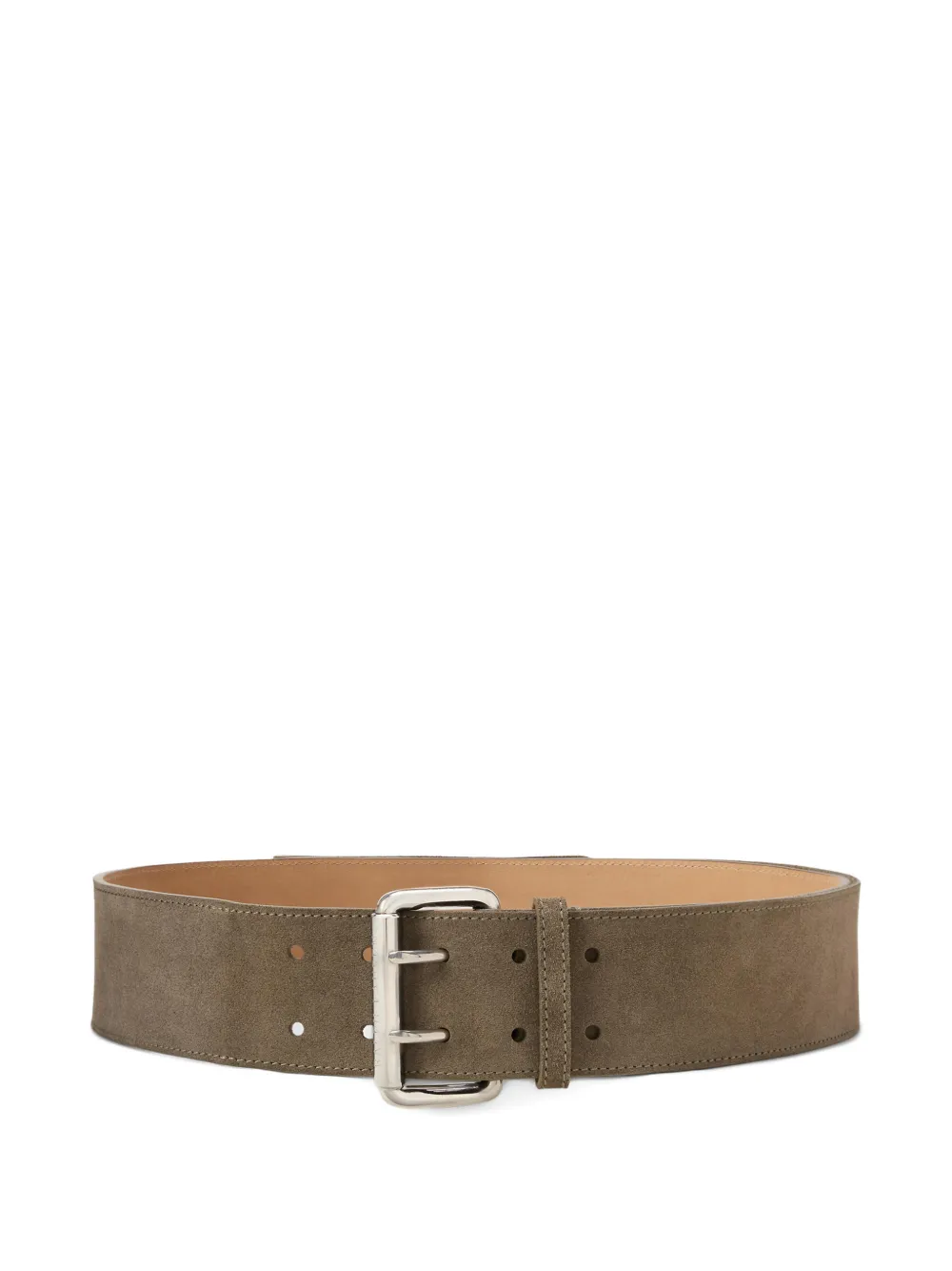Ralph Lauren Collection double-prong suede belt - Brown