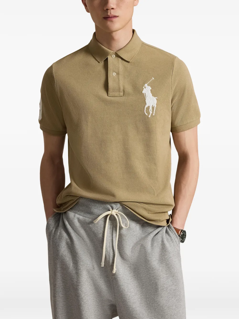 Polo Ralph Lauren Big Pony mesh poloshirt Bruin