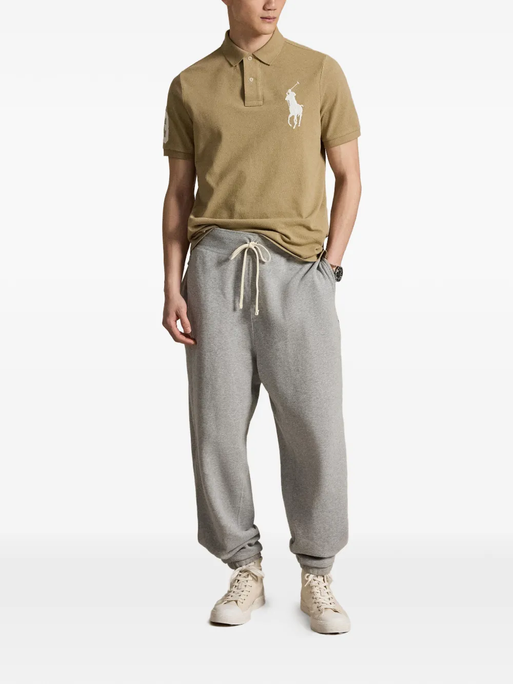 Polo Ralph Lauren Big Pony mesh poloshirt Bruin
