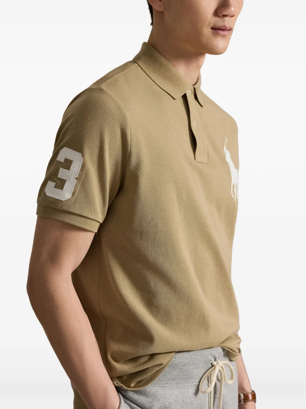Polo Ralph Lauren Big Pony mesh poloshirt Bruin