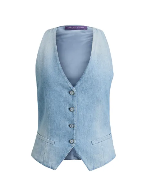 Ralph Lauren Collection chaleco de mezclilla Clarissa