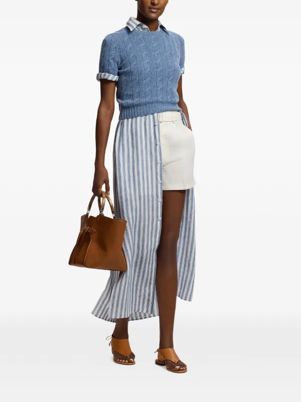 Ralph Lauren Collection ケーブルニット ショートスリーブセーター