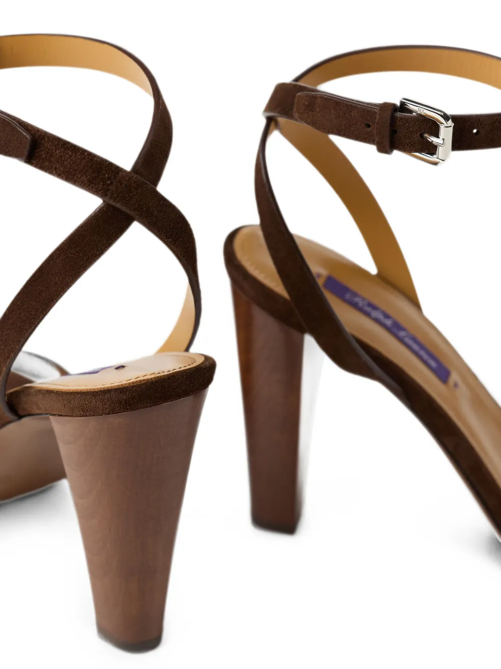 Ralph Lauren Collection Graison strappy suede sandals Bruin