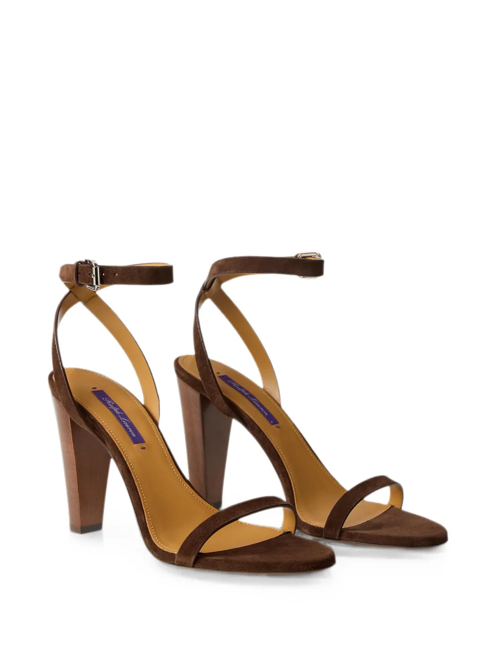 Ralph Lauren Collection Graison strappy suede sandals Bruin