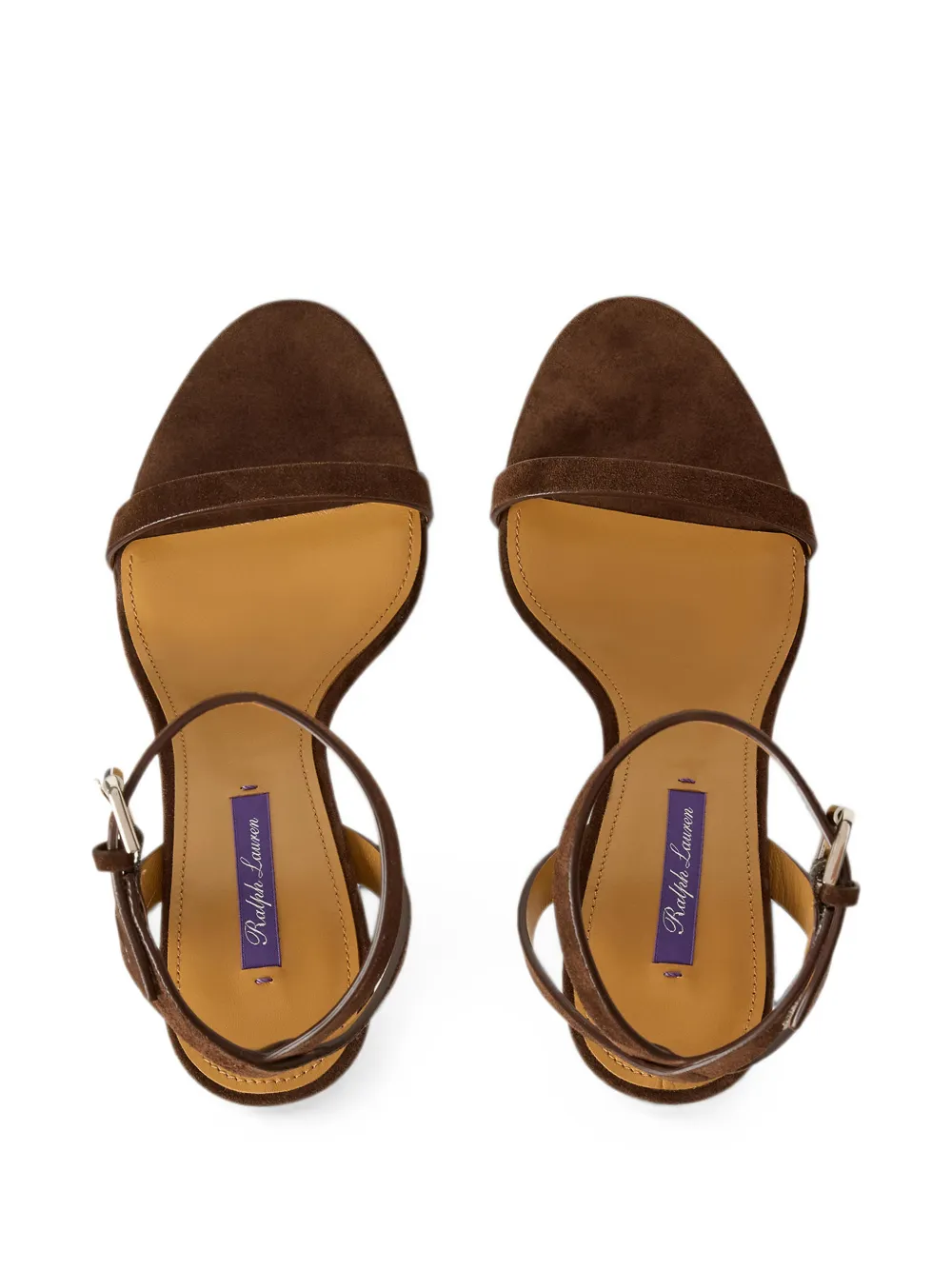 Ralph Lauren Collection Graison strappy suede sandals Bruin