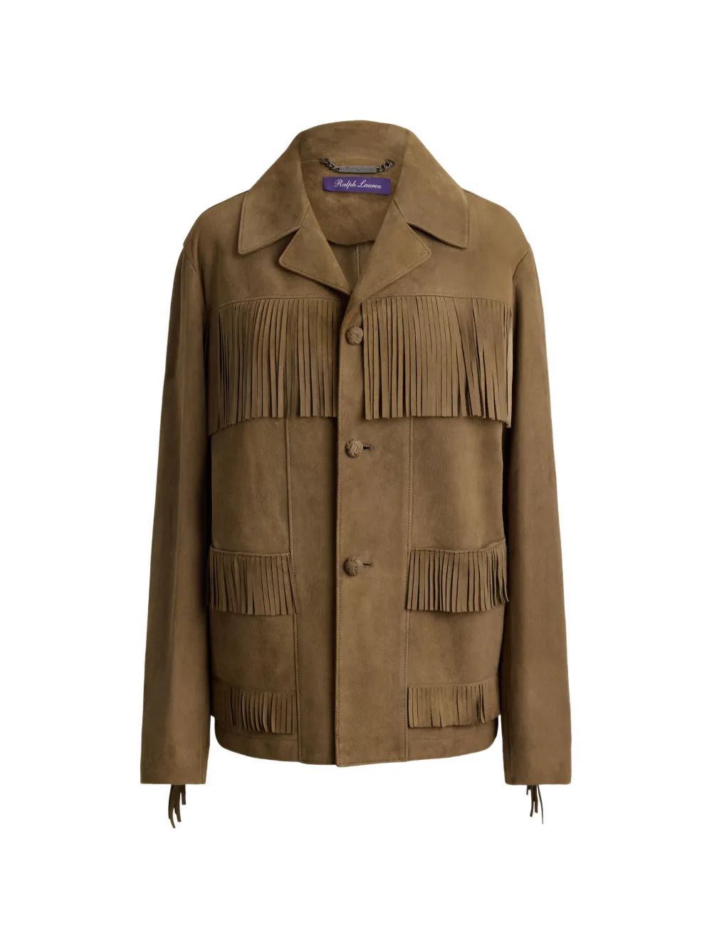 Ralph Lauren Collection Perce Jacke mit Fransenbesatz - Braun