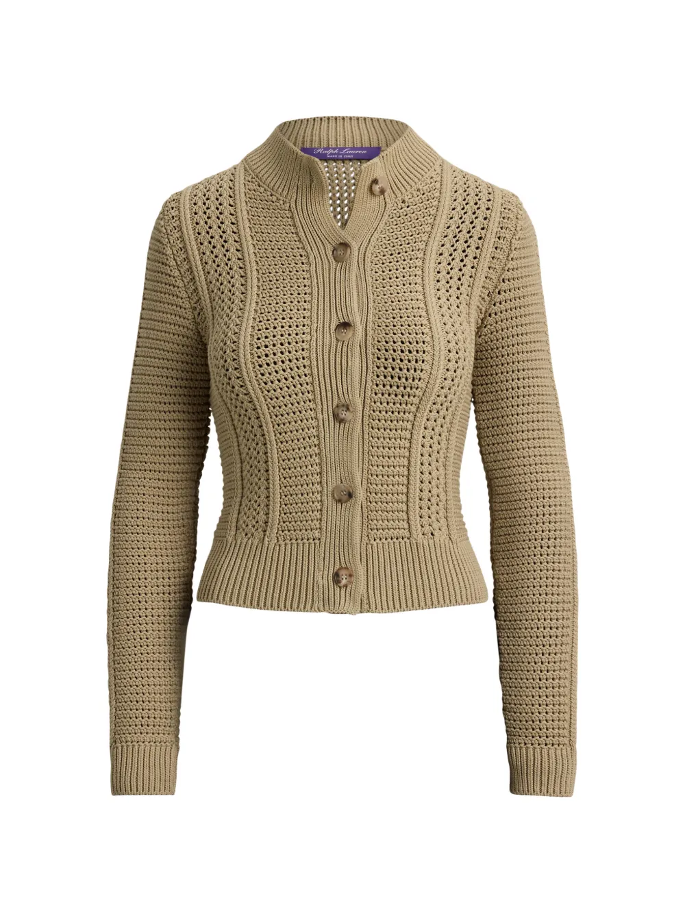 Ralph Lauren Collection Cardigan mit Stehkragen - Braun