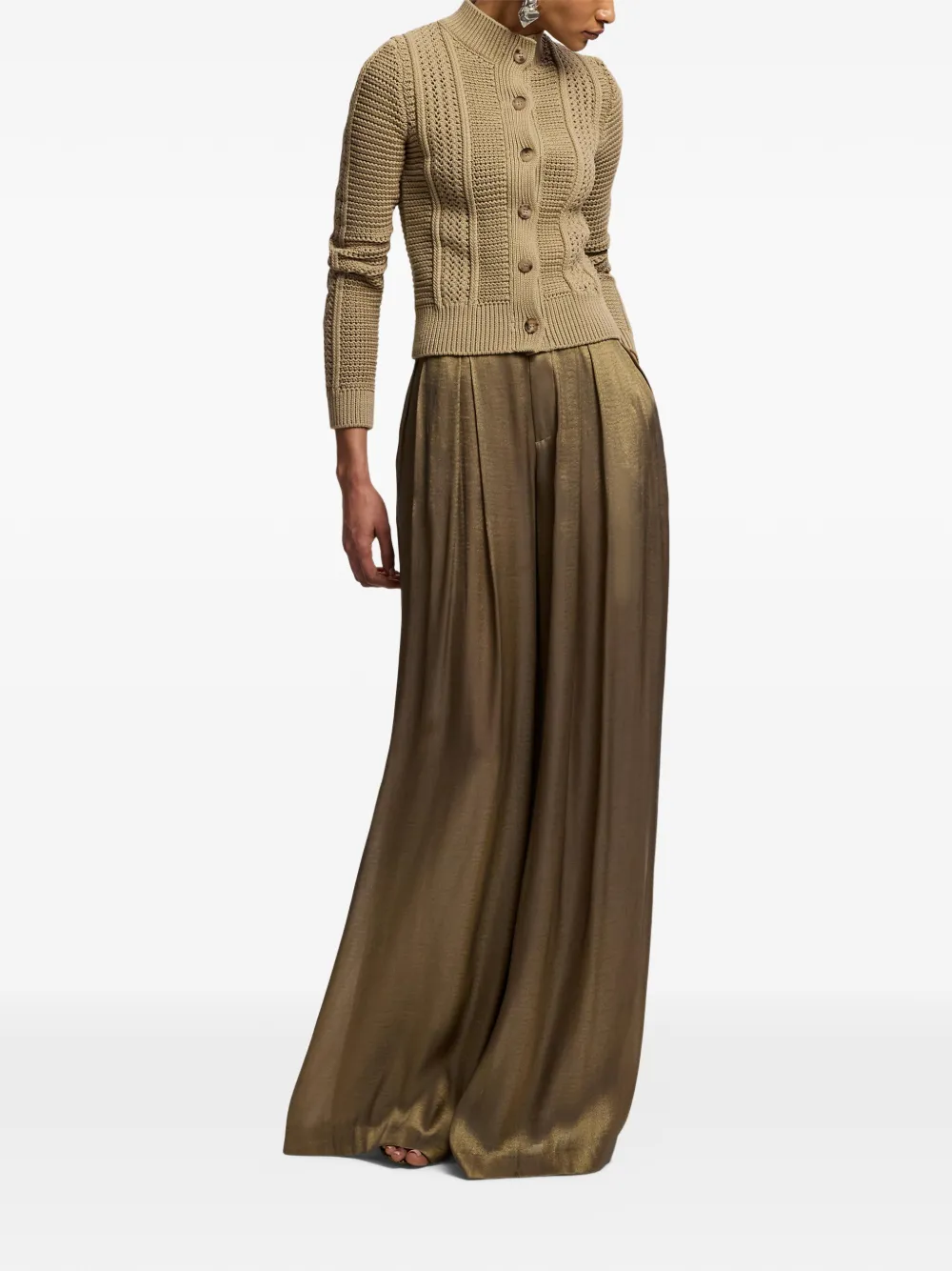 Ralph Lauren Collection Vest met col Bruin