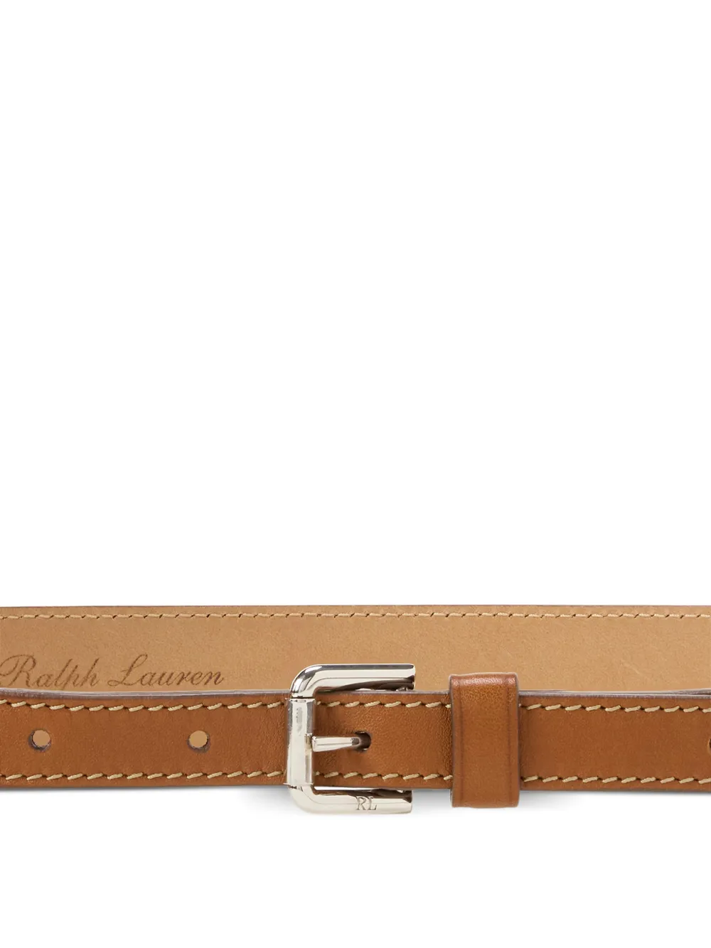 Ralph Lauren Collection Leren riem Bruin
