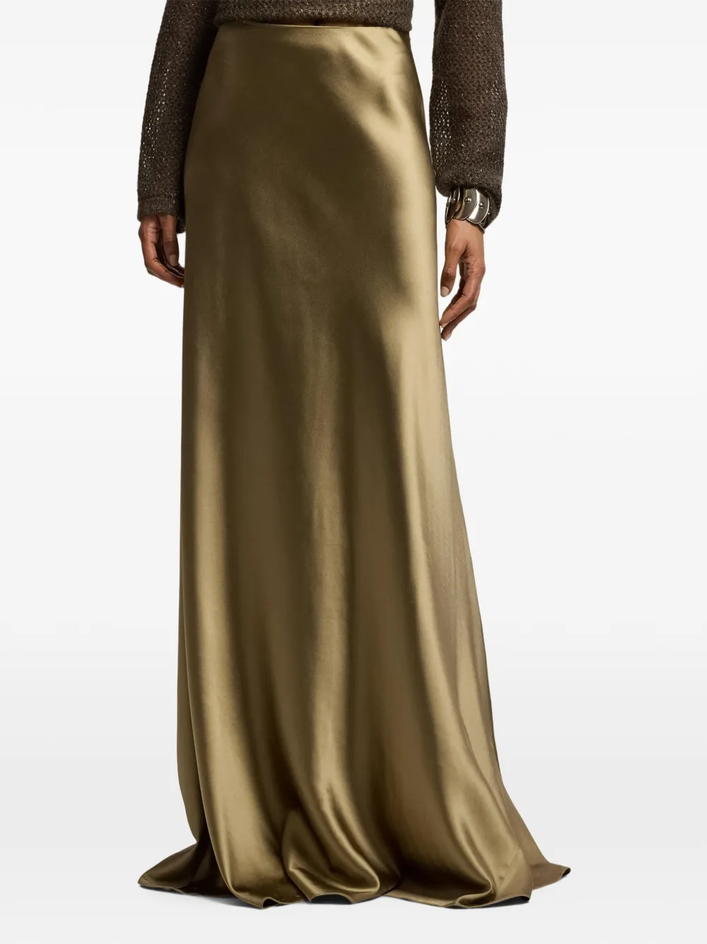 Ralph Lauren Collection Masina satijnen maxi-rok Goud