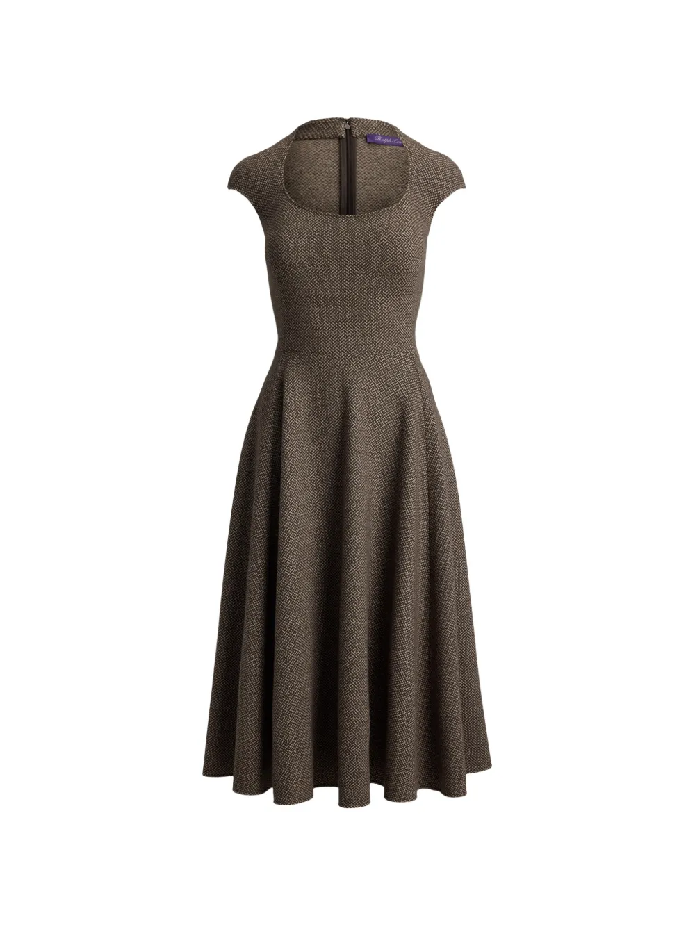 Ralph Lauren Collection Kurzärmeliges Maisey Midikleid - Braun