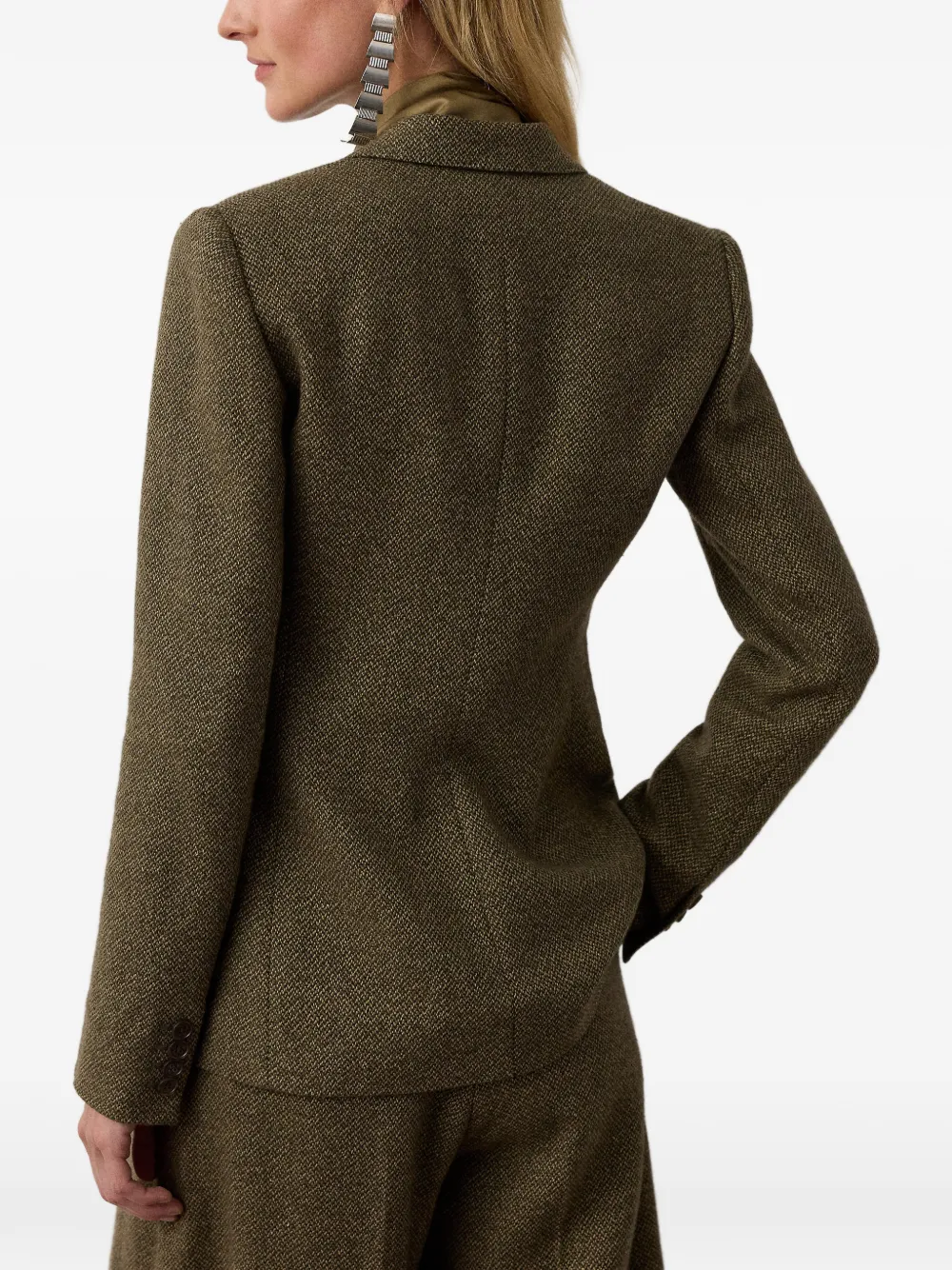 Ralph Lauren Collection Parker blazer met enkele rij knopen Groen