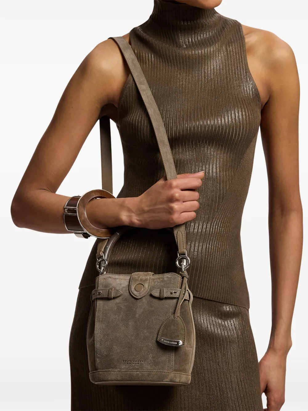 Ralph Lauren Collection Ralph Beuteltasche aus Wildleder - Braun