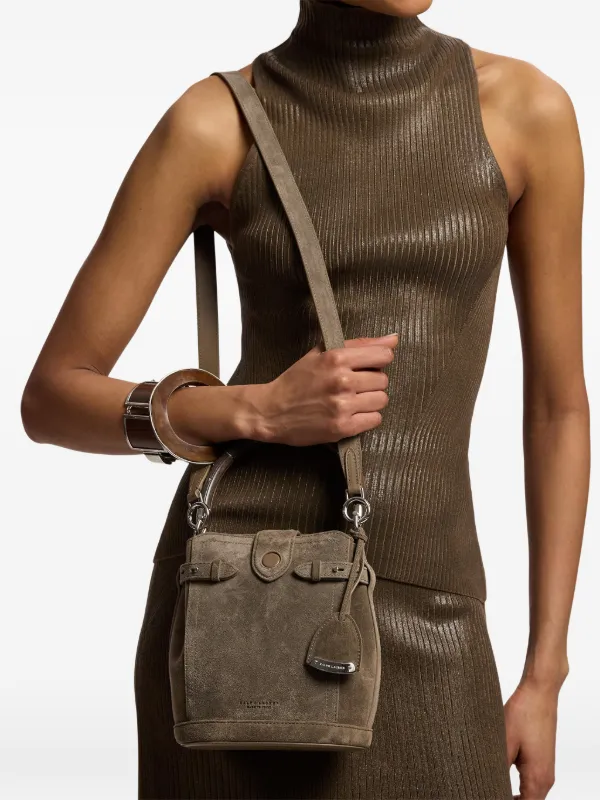 Ralph Lauren Collection Ralph Suede Bucket Bag in Brown