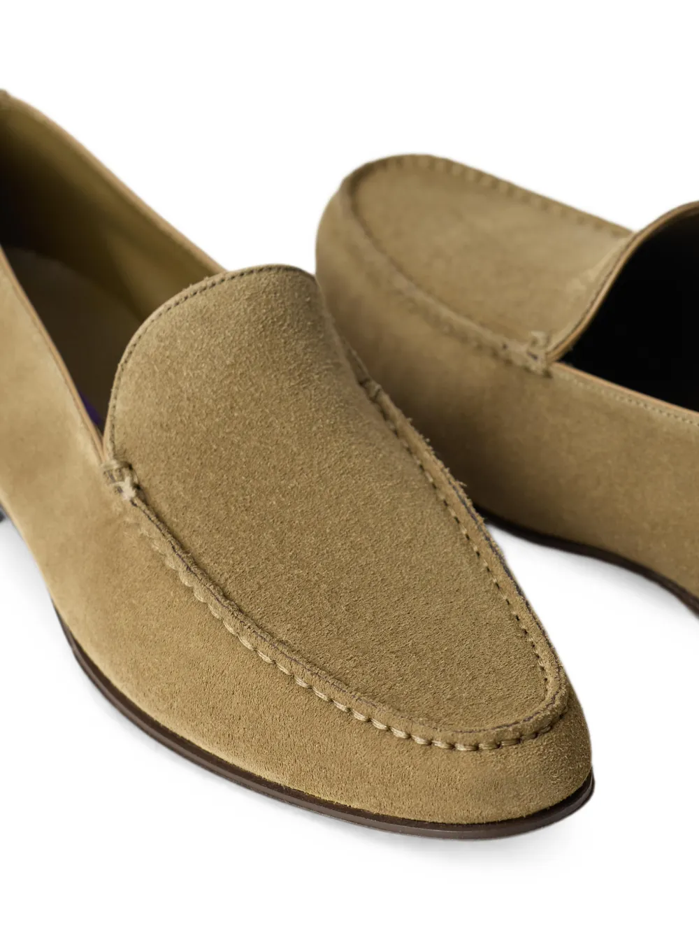 Ralph Lauren Collection Darcey hand-stitched loafers Beige