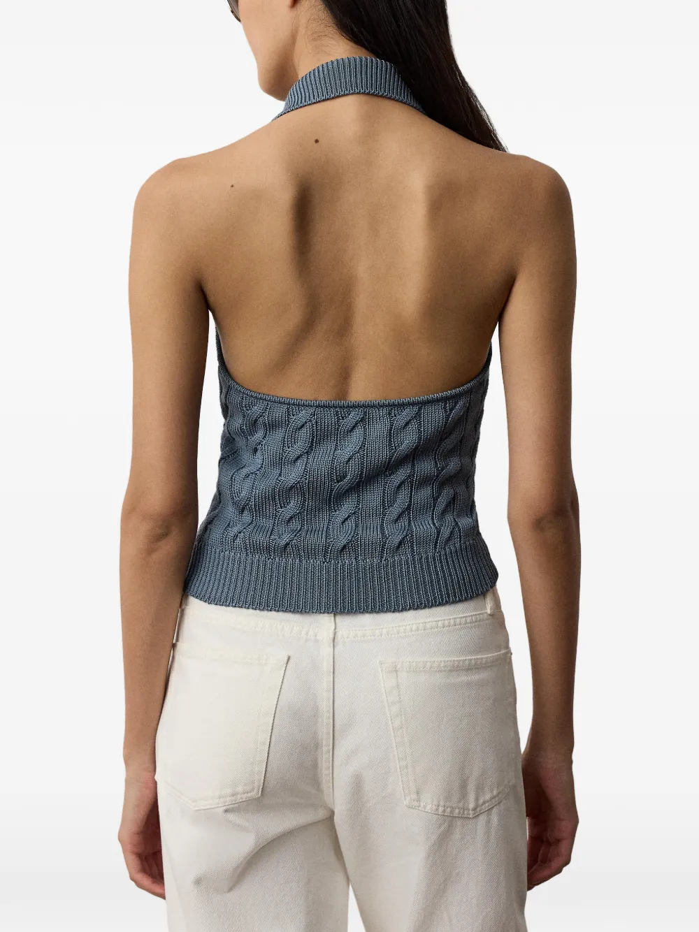 Ralph Lauren Collection Kabelgebreide trui Blauw