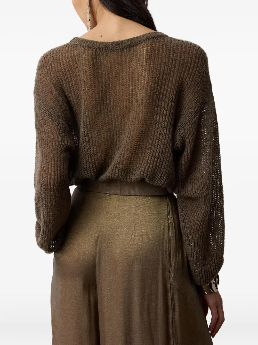 Ralph Lauren Collection Trui met ronde hals Bruin