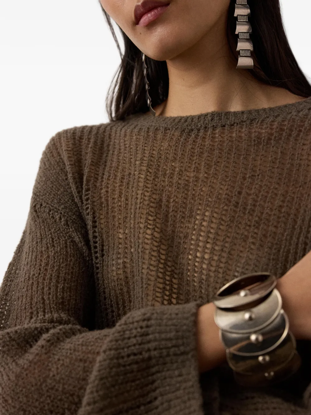 Ralph Lauren Collection Trui met ronde hals Bruin