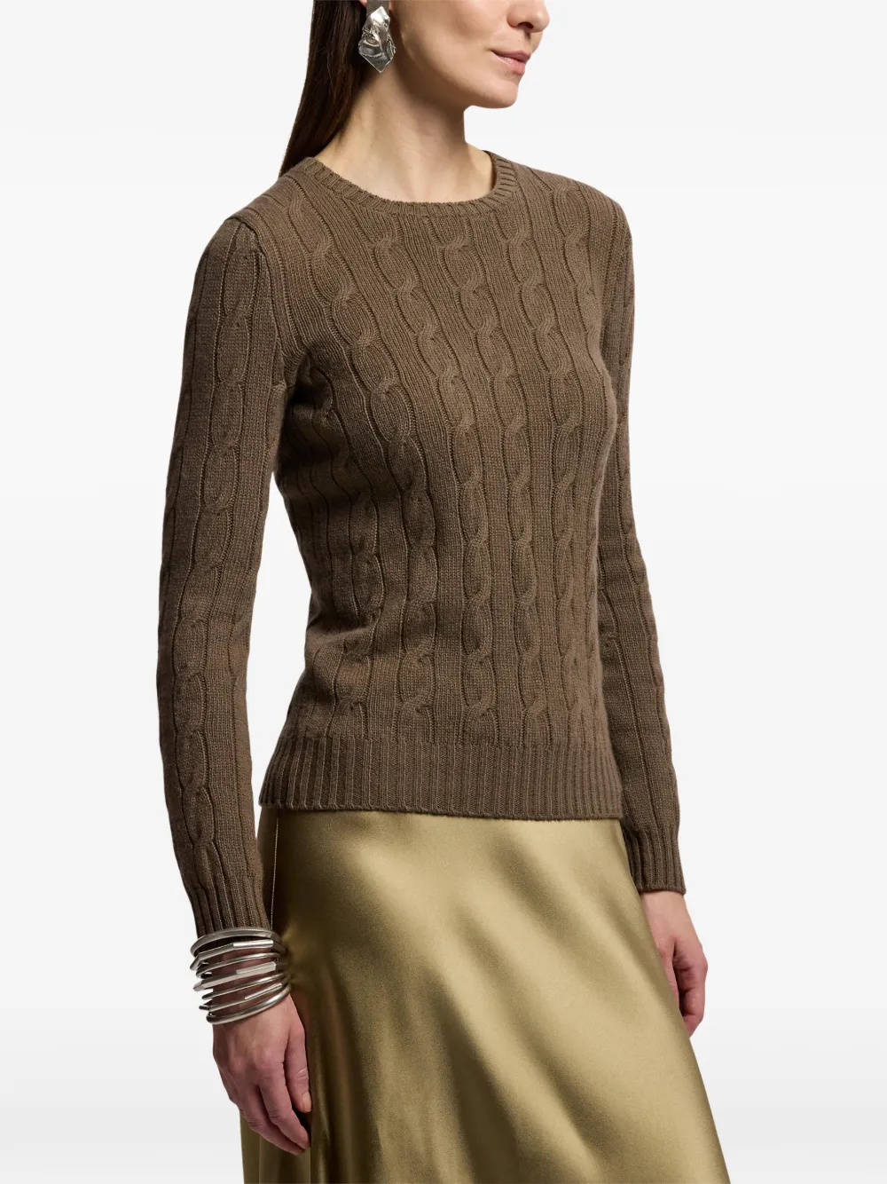 Ralph Lauren Collection Kasjmier sweater Bruin